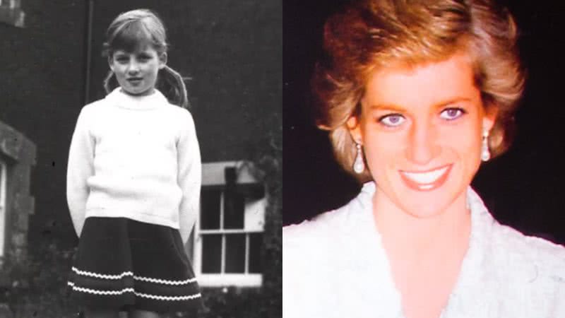 Diana na infância (à esqu.) e Diana adulta (à dir.) - Divulgação/Althorp House e Getty Images