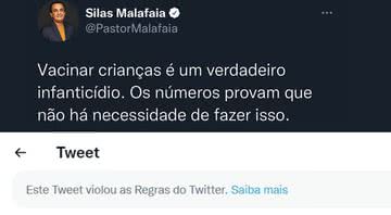 O antes e depois da publicação na rede social - Divulgação / Twitter