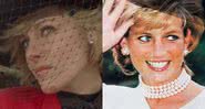 Kristen como Diana (à esqu.) e Diana (à dir.) - Divulgação/Vídeo e Getty Images