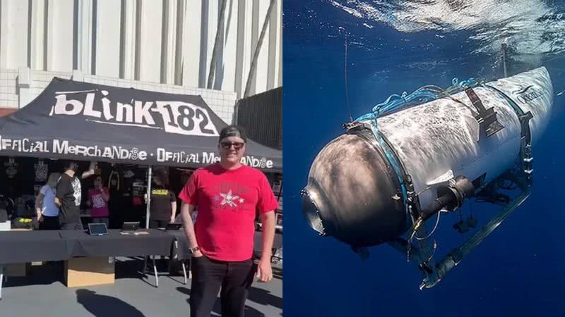 Registro do enteado do bilionário e foto do submarino - Divulgação e Divulgação/OceanGate