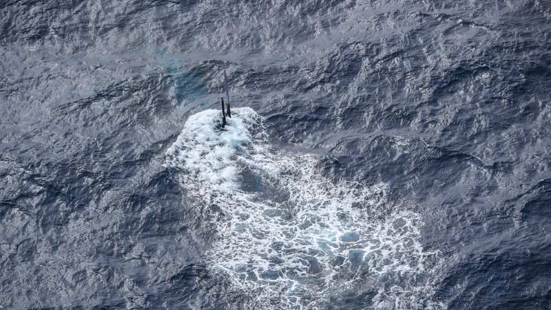 Imagem do submarino que causou debate entre EUA e Argentina - Divulgação/Twitter/Commander, Submarine Forces Atlantic