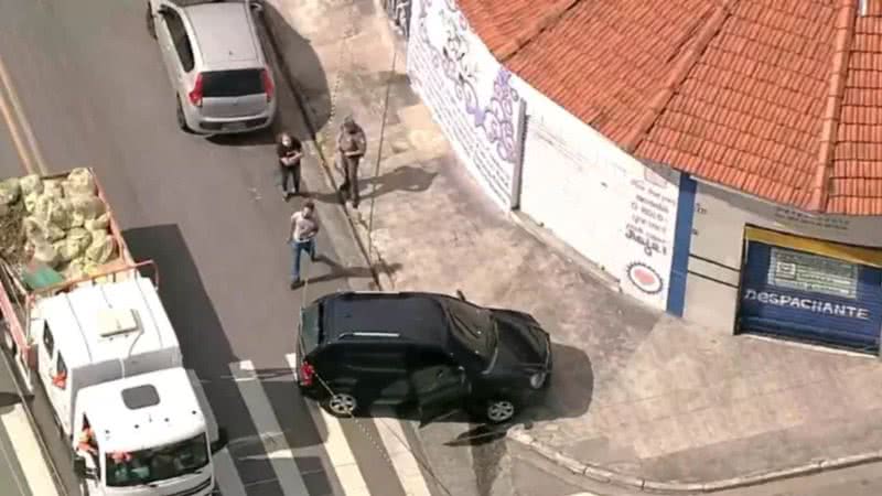 Câmeras gravam momento do crime na Zona Leste de SP - Divulgação/TV Globo