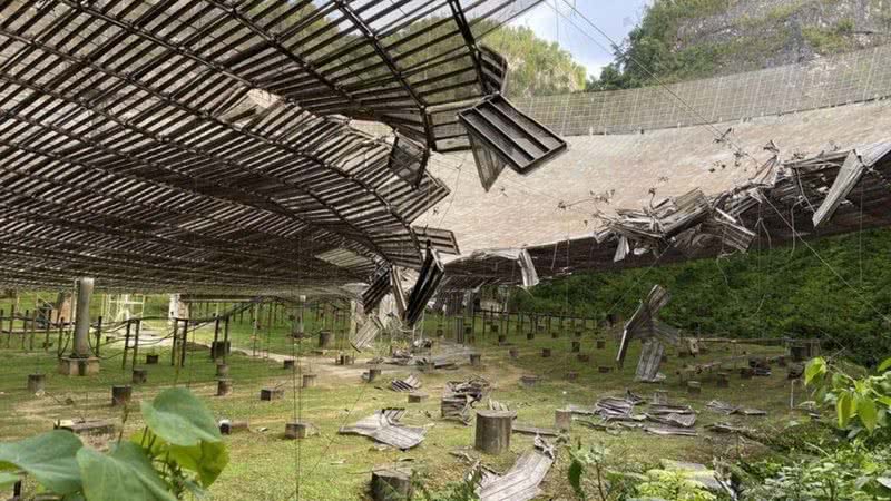 Observatório de Arecibo, em Porto Rico, destruído após incidente misterioso - Divulgação/University of Central Florida