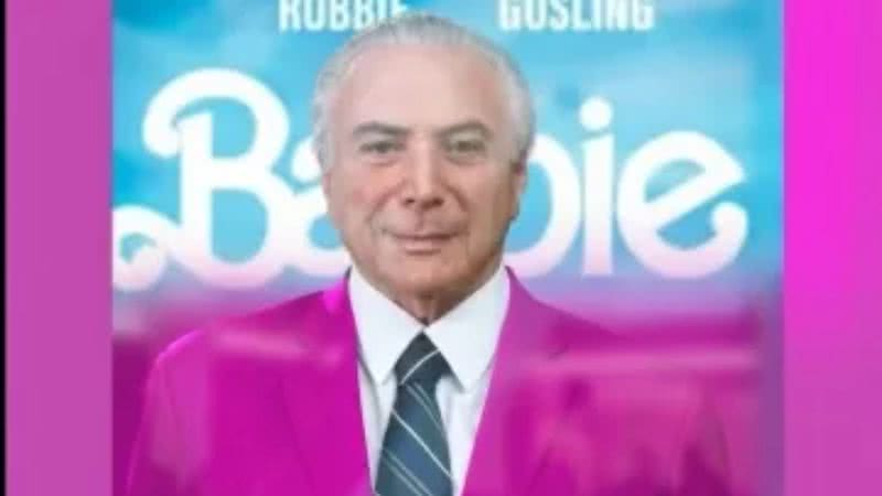 Recorte de vídeo publicado por Michel Temer em referência ao filme 'Barbie' (2023) - Reprodução/Vídeo/Twitter