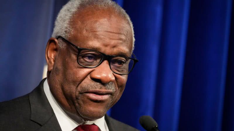 Clarence Thomas em aparição pública, em Washington - Getty Images