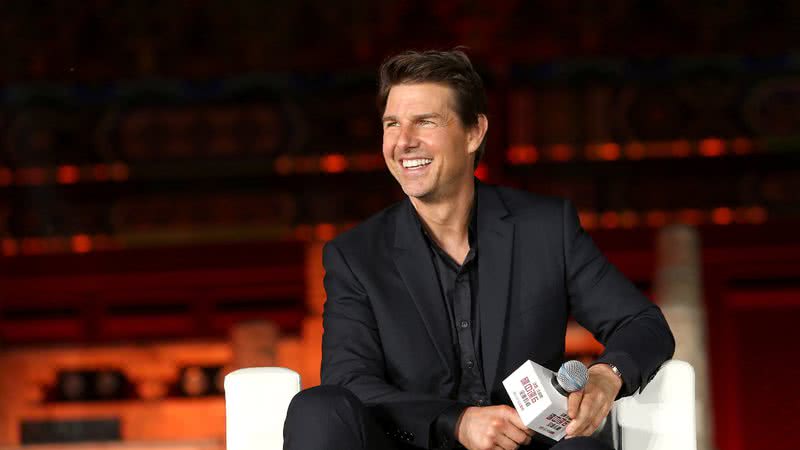 Tom Cruise participa da conferência de imprensa 'Mission: Impossible - Fallout' em Pequim, 2008. - Getty Images