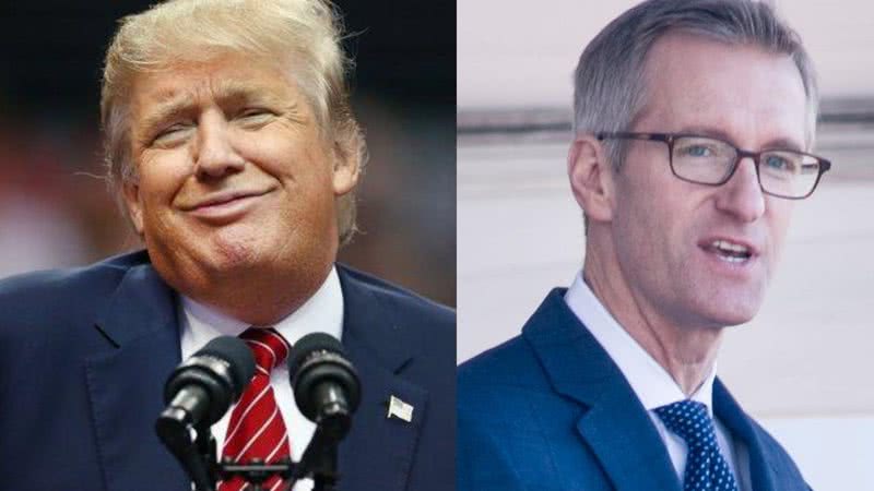 O presidente dos Estados Unidos, Donald Trump, e o prefeito de Portland, Ted Wheeler - Getty Images / Wikimedia Commons