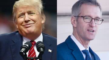 O presidente dos Estados Unidos, Donald Trump, e o prefeito de Portland, Ted Wheeler - Getty Images / Wikimedia Commons