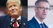 O presidente dos Estados Unidos, Donald Trump, e o prefeito de Portland, Ted Wheeler - Getty Images / Wikimedia Commons