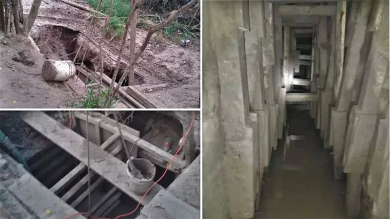 O túnel possui pelo menos 200 metros de extensão - Divulgação/The Mexico News Daily