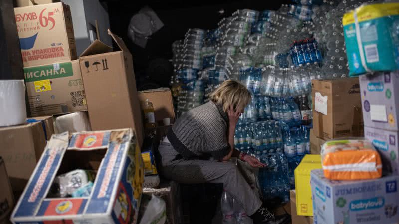 Voluntário no Centro de Ciências de Ternopil, Ucrânia - Getty Images