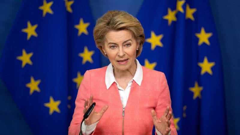 A chefe da Comissão Europeia, Ursula von der Leyen, em 2020 - Getty Images