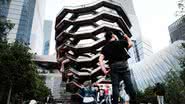 Espiral de escadas do prédio The Vessel, em Manhattan, Nova York - Getty Images