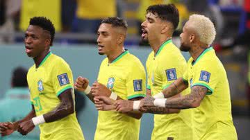 Vinícius Júnior, Raphinha, Lucas Paquetá e Neymar contra Coreia do Sul - Getty Images