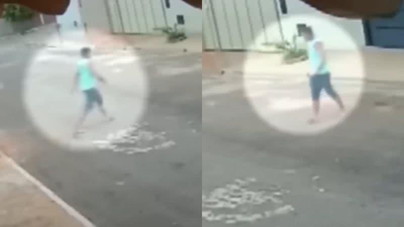 Imagens de câmera de segurança que registrou homem entrando e saindo da casa onde a criança vivia - Reprodução/Vídeo/YouTube