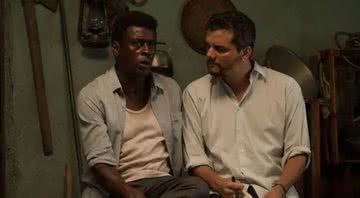 Wagner Moura e Seu Jorge durante filmagens de "Marighella" - Divulgação/O2 Filmes