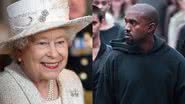 A rainha Elizabeth II e o rapper Kanye West - Getty Images