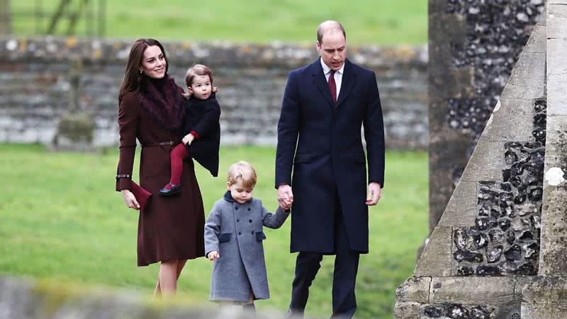 Príncipe William, Kate Middleton e seus  filhos - Getty Images