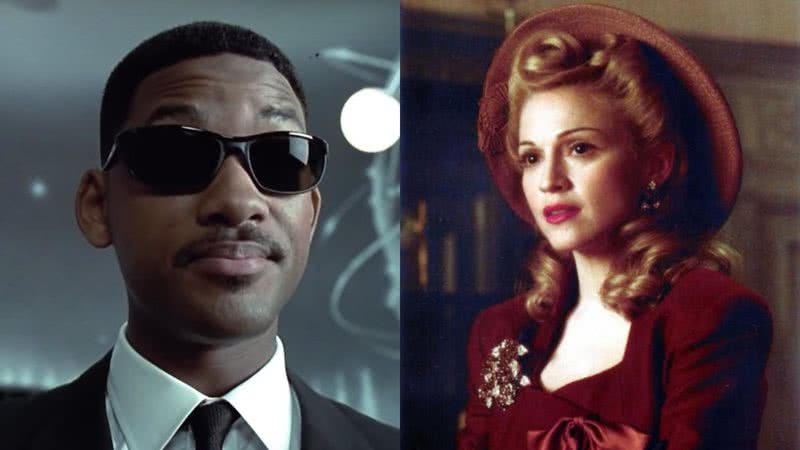 Will Smith e Madonna em filmes - Divulgação/Columbia Pictures/Buena Vista Pictures