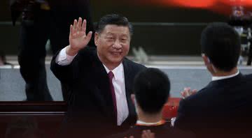 Xi Jinping na comemoração de 100 anos do Partido Comunista Chinês - Getty Images