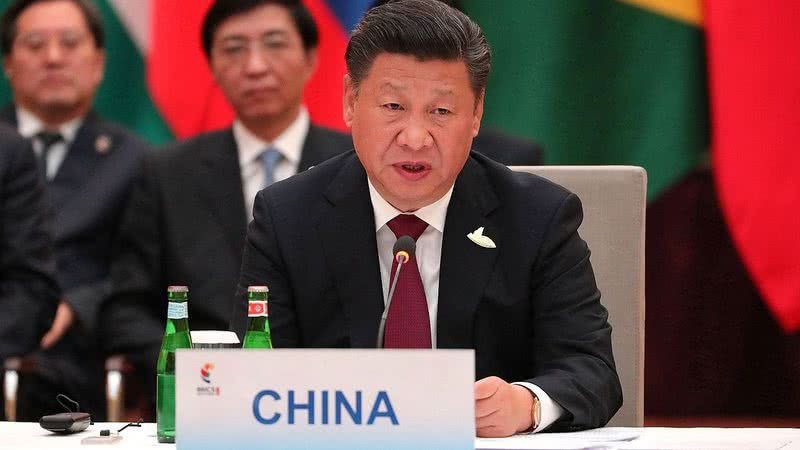 Presidente Xi Jinping em evento diplomático - Wikimedia Commons