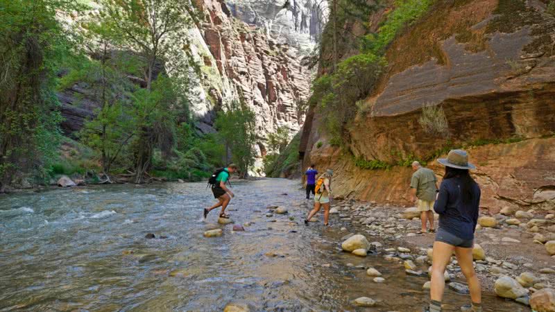 Imagem do Parque Nacional de Zion, em Utah, nos Estados Unidos - Getty Images