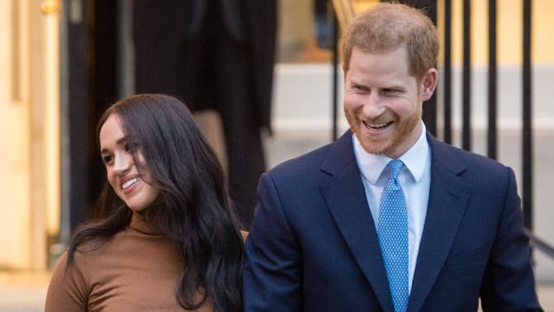 Príncipe Harry e Meghan em sua última aparição antes do comunicado de saída da família real - Getty Images