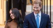 Príncipe Harry e Meghan em sua última aparição antes do comunicado de saída da família real - Getty Images