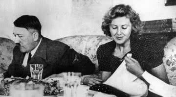 Adolf Hitler, ditador nazista e Eva Braun, sua companheira - Divulgação