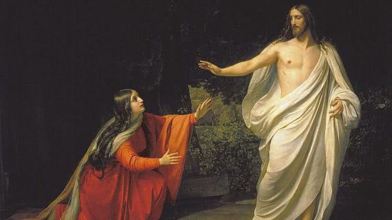 Aparecimento de Jesus Cristo a Maria Magdalena (1835) por Alexander Andreyevich Ivanov - Wikimedia Commons