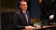 Jair Bolsonaro na Assembléia da ONU em setembro de 2019 - Getty Images