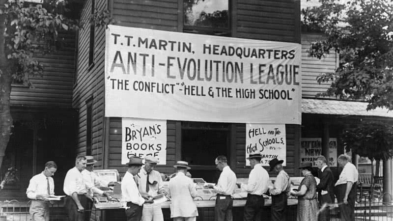 Julgamento de John Thomas Scopes, em Dayton, em 1925 - Getty Images