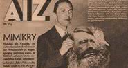 Capa da revista AIZ feita por John Heartfield - Domínio Público