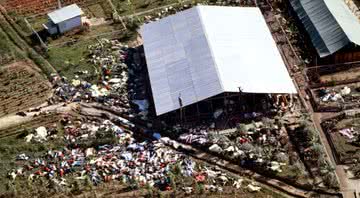 Visão área do local que foi palco para o insólito episódio - Getty Images