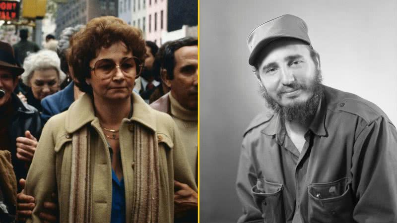 Juanita (à esq.) e Fidel (à dir.) em montagem - Getty Images