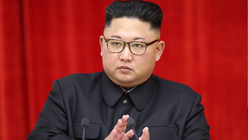 Fotografia de Kim Jong-un, ditador da Coreia do Norte - Getty Images