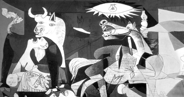 Detalhe do quadro Guernica, de Pablo Picasso - Wikimedia Commons