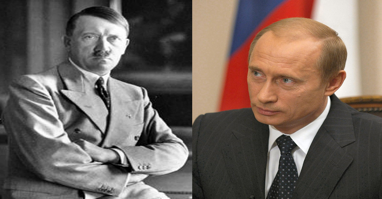 Vladimir Putin foi comparado com Hitler - Wikimedia Commons