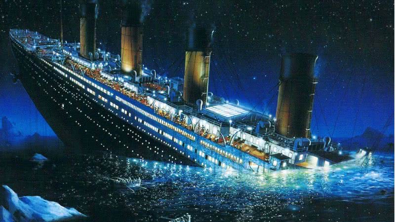 Ilustração representativa do naufrágio do Titanic - Getty Images