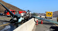 A aeronave explodiu - Reprodução / Malibu Search and Rescue