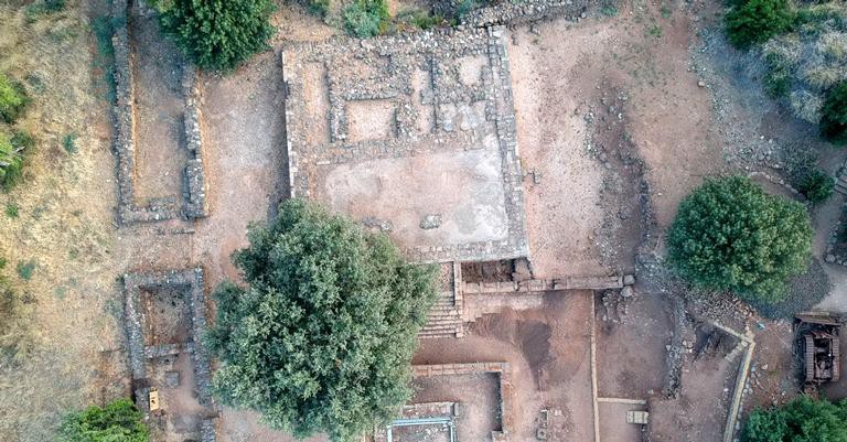 O local onde se localizava o tempo em Tel Dan - Reprodução / School of Biblical Archaeology