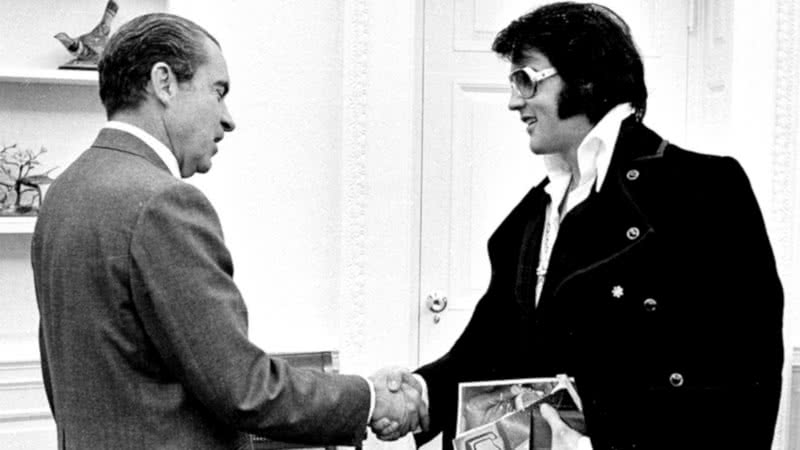 Elvis Presley visita o presidente Richard Nixon - Getty Images