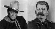 Montagem do astro John Wayne ao lado de Josef Stalin - Creative Commons