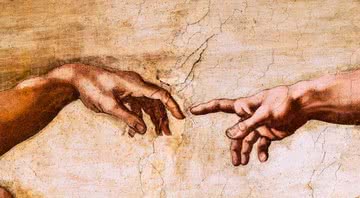 A criação de Adão, pintura de Michelangelo no teto da Capela Sistina - Getty Images