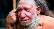 Reconstrução de um neandertal no museu de Mettmann, na Alemanha - Getty Images