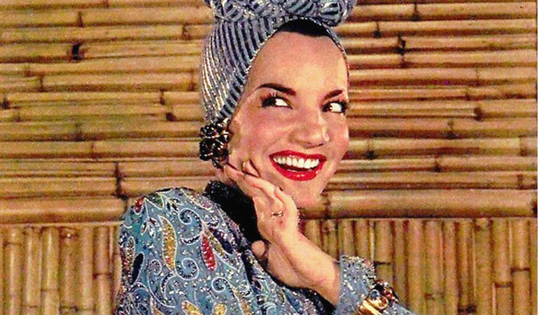 A atriz e cantora Carmen Miranda - Wikimedia Commons