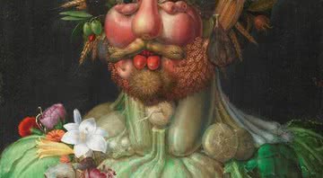 Vertumnus, do renascentista Arcimboldo, representa a bonança da natureza na figura do imperador Rodolfo II - Wikimedia Commons