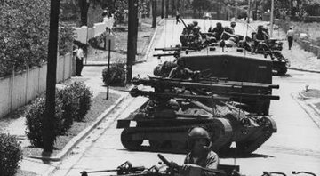 Tanques americanos em San Domingo - Getty Images