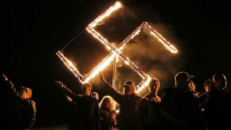 Supremacistas brancos em movimento na Georgia, EUA - Getty Images