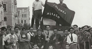 Organização anarco-sindicalista da CNT durante a Guerra Civil Espanhola, em Aragão.  - Wikimedia Commons